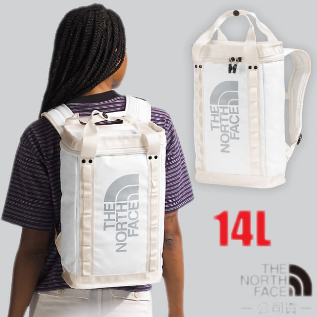 【The North Face】Explore Fusebox 多功能日用耐磨雙肩後背包14L/3KYV-XOC 白 N✿30E010